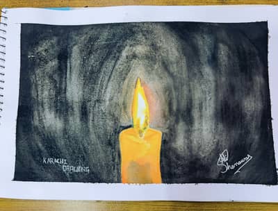 Candle painting