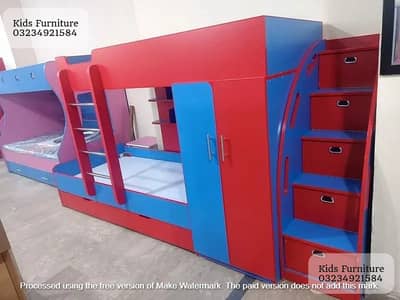 Bunk bed | Kid wooden bunker | Baby bed | Double bed | Triple bunk be