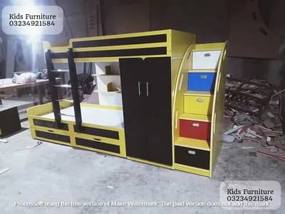 Bunk bed | Kid wooden bunker | Baby bed | Double bed | Triple bunk be