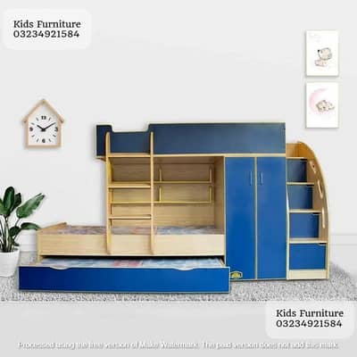 Bunk bed | Kid wooden bunker | Baby bed | Double bed | Triple bunk be