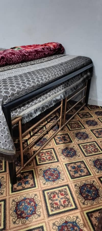 bed with spring mattress for sale