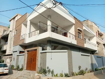 BRAND NEW G+1 FULL MODERN STYLESH CORNER HOUSE FOR SALE IN SECTOR 11C3 NORTH KARACHI