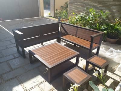 WPC (Wood Plastic Composite) Sofa set | Outdoor Sofa set | Outdoor Fu