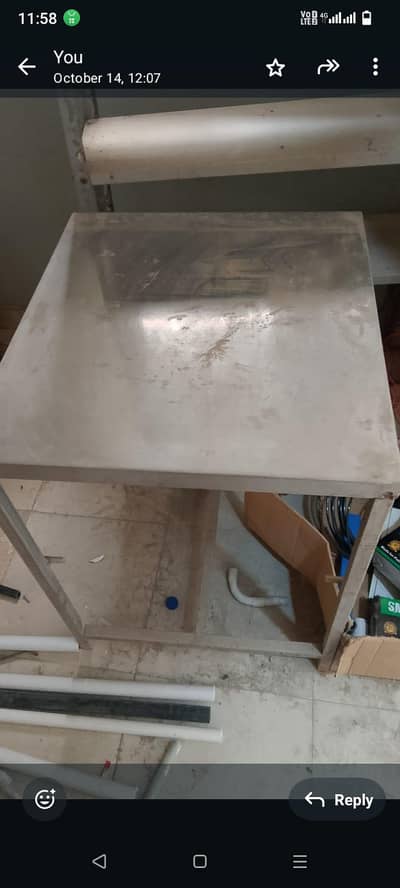 steel table