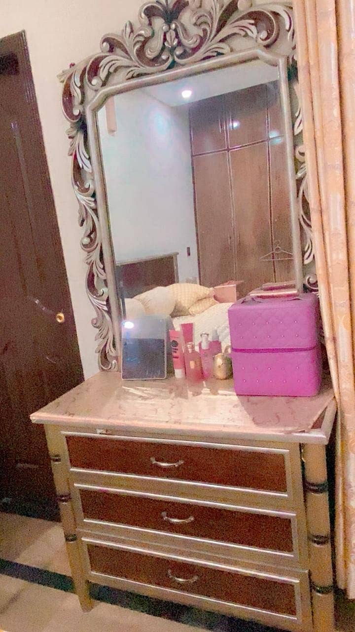 Bed with table,dressing 1