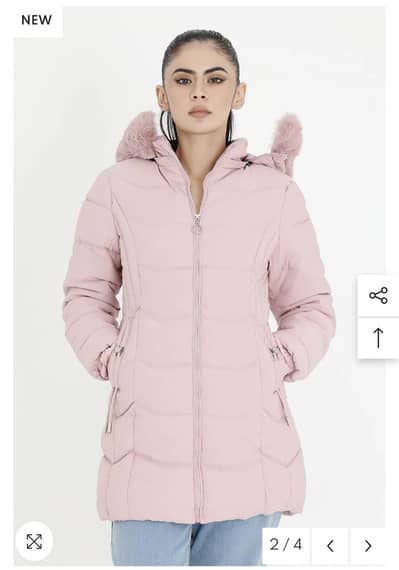 REVERSIBLE PUFFLUX LONG JACKET-PINK