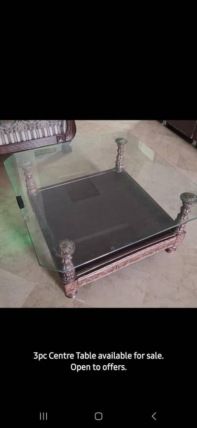 3 Centre Tables for sale.