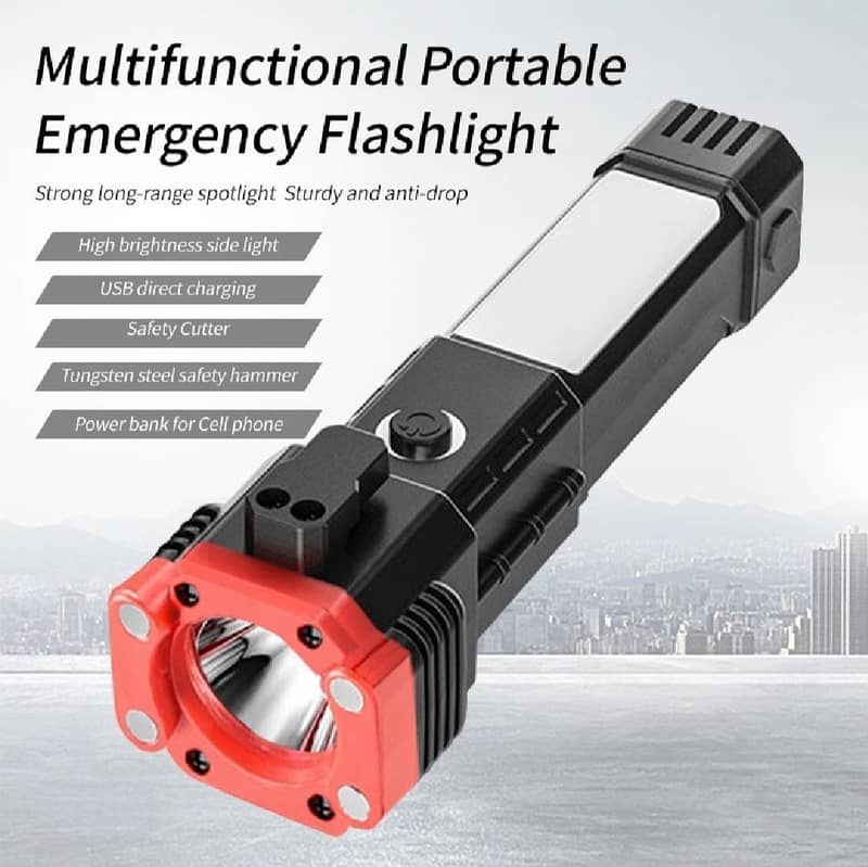 Multifunction 8in1 Portable LED Flashlight 2