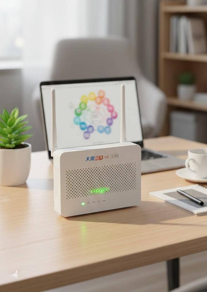 Wifi Fiber Router Huawei 2.4G (Used Like New) 0