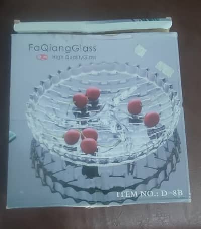 FaQiang Glass Round Serving Dish