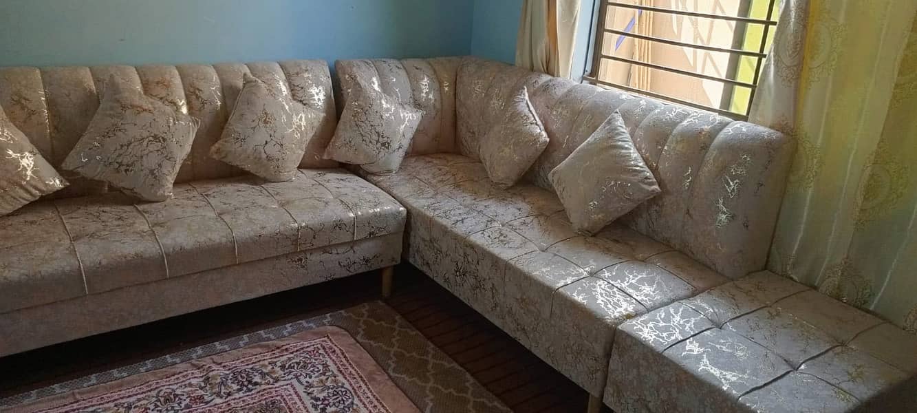 L shape sofa set 3