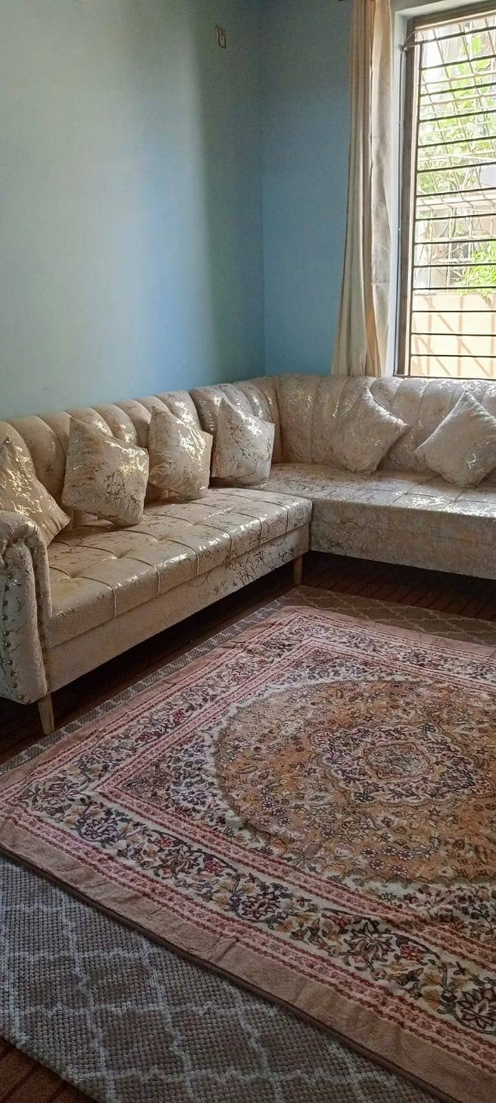 L shape sofa set 4