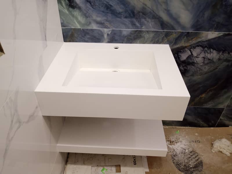 Corian vanity 18