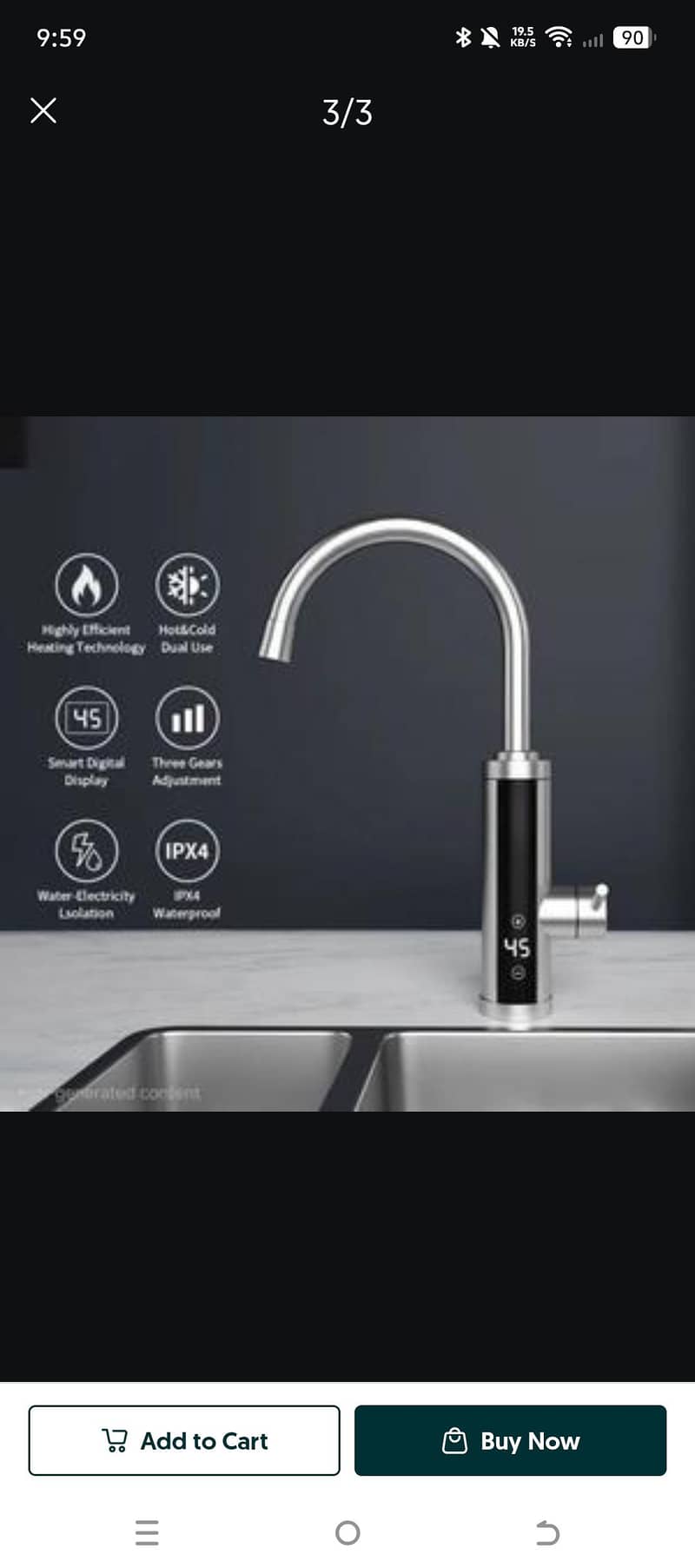 Mini Gyzer Instant Electric Water Fauset - Geysers - 1108869816