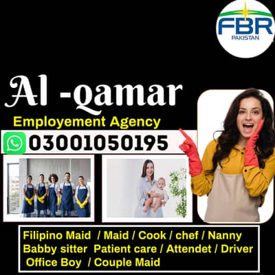 Maids / House Maids / cook / House chef / Baby Sitter maid available