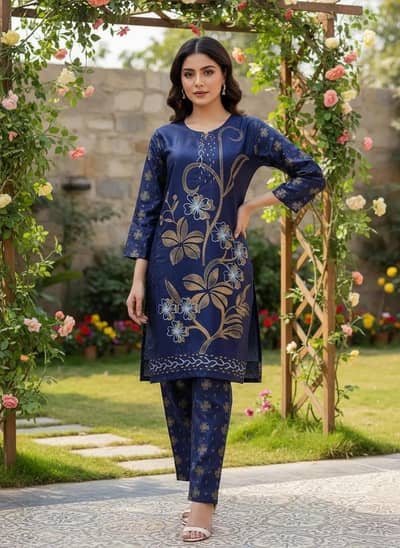 2 pc's women unstiched suit