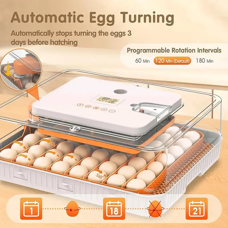 56 Eggs incubator | Hatching machine | automictic incubator | Brooder — photo 4