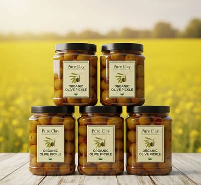 Olive oil olive pickle olive tea and peanuts Avlibal