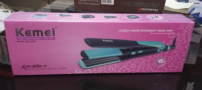KEMEI HAIR STRAIGHTENER + CRIMPER KM-2209 MODEL gala sale  O3IO76O6IOO