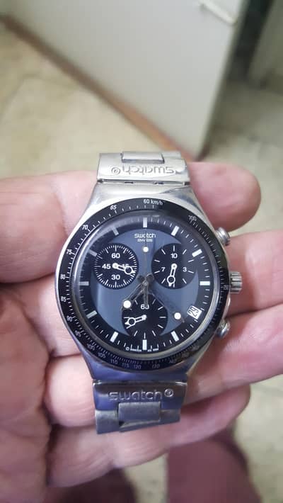 Swatch Sports Coronograph. SwissMade. St. Steel.