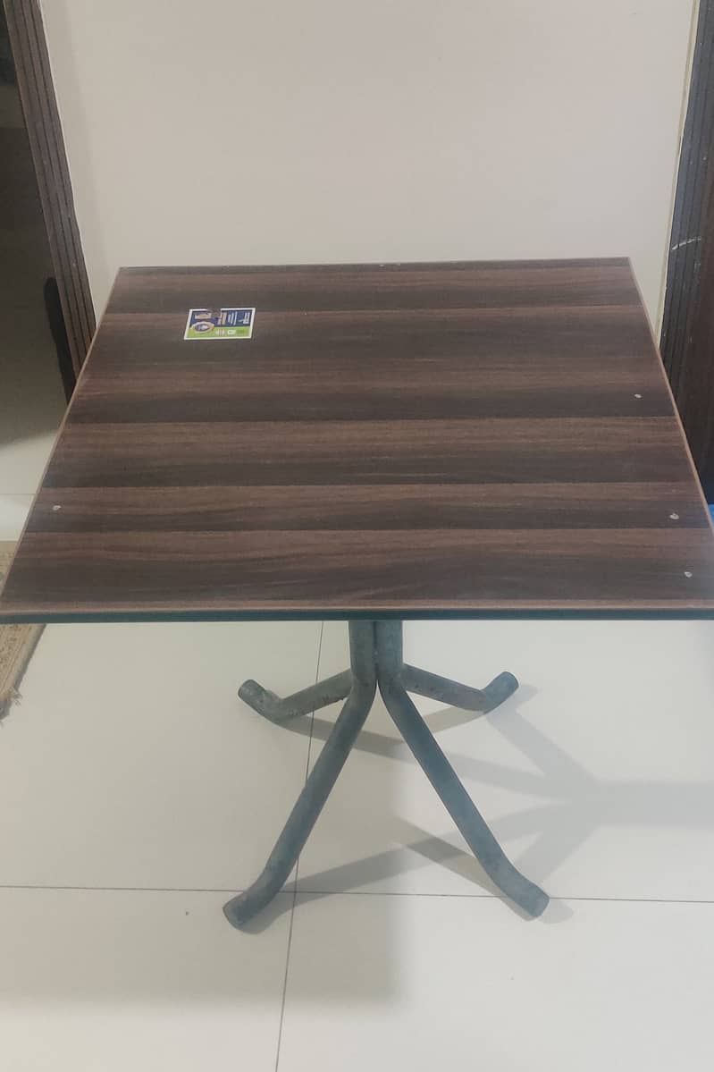 Compact & Sturdy Square Table. 6