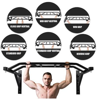 Multi grip Wall Mounted Pull Up Bar , chin up bar.