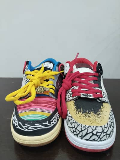 Orignal Nike sb dunk lows"what the paul dunks"only one for sale in pak