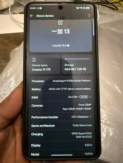 24gb 1TB Oneplus 13 Non Active 4 Month Sim Time Available New