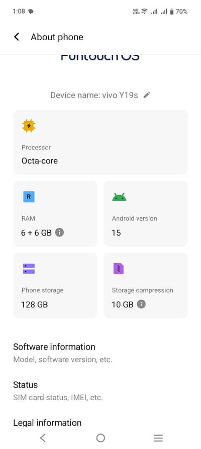 bilkul saaf phone hai 6 + 6 ram hni