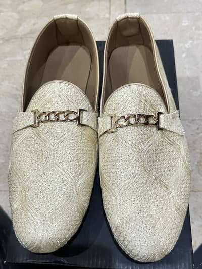 Shoes matched with the dress