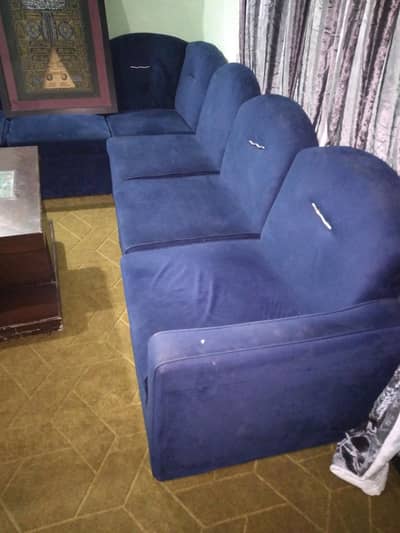 velvet poshish Sofa set