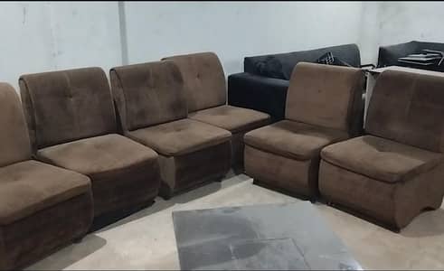single sitter sofa set 6 piece urgent sale