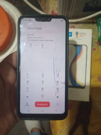 Vivo y81 with box 03193546489 screen broken working perfectly