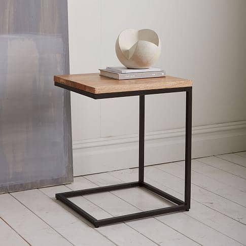 COMPACT SOLID WOOD ACCENT TABLE 0