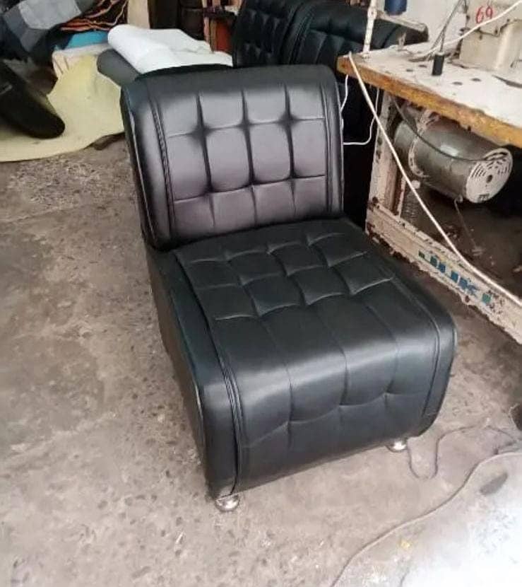 Single Seater Puff Sofa/Office Sofa/Visitor Sofa/Guest Sofa/Spring Sof 1