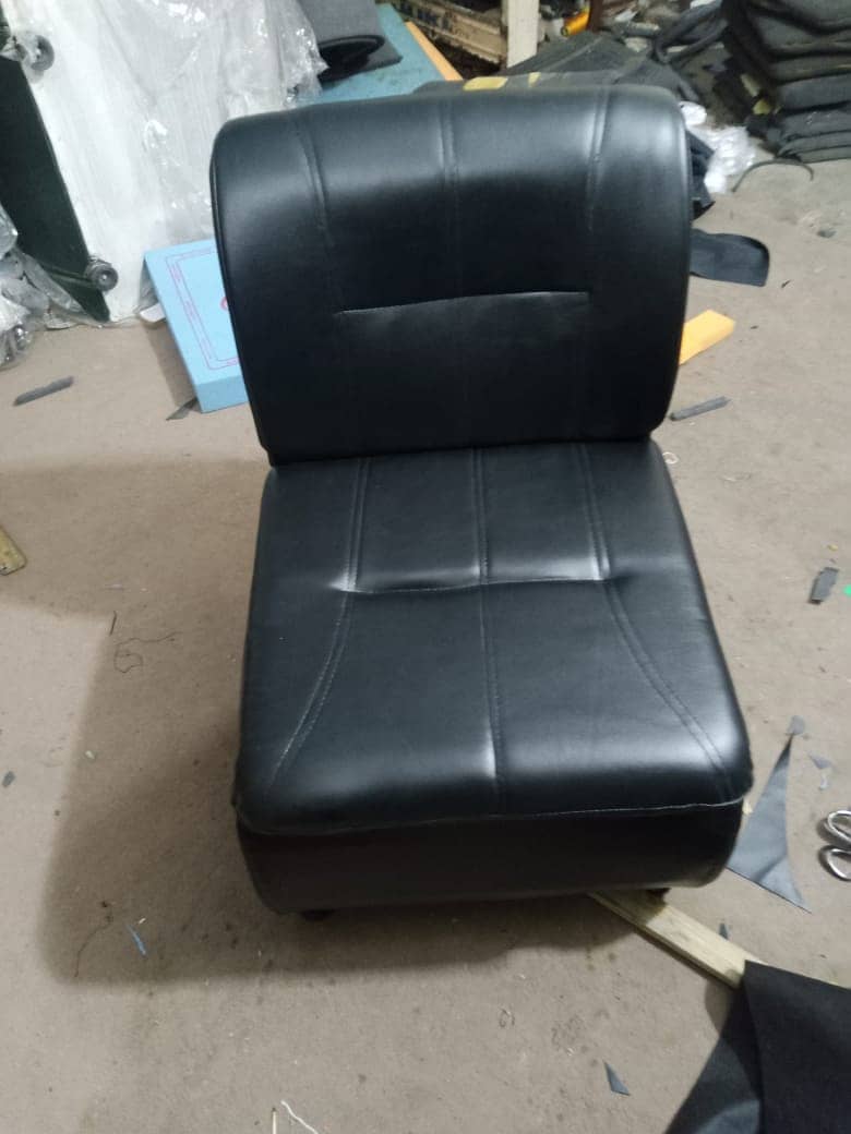 Single Seater Puff Sofa/Office Sofa/Visitor Sofa/Guest Sofa/Spring Sof 2