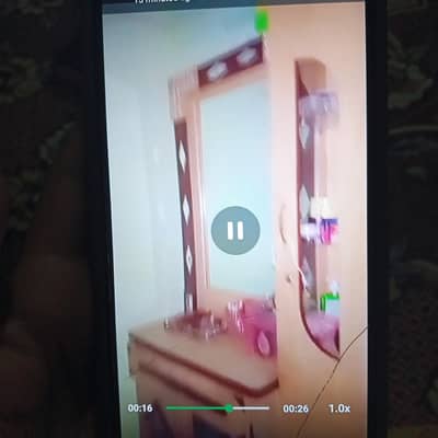 bed with mattress with dressing