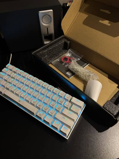 Red dragon 60 percent keyboard with bloody w90max mouse