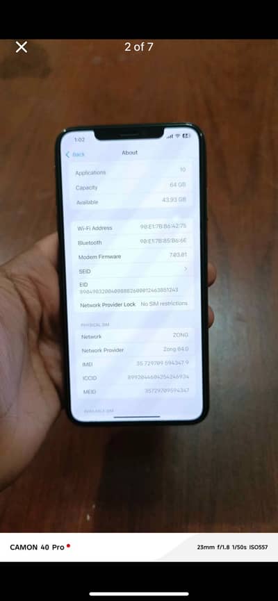 iPhone xs max dual pta