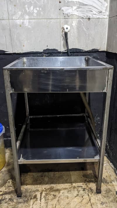 Washing table for restaurant commercial