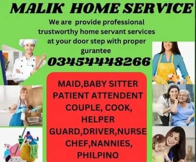 PROFESSIONAL MAID BABY SITTER PATIENT ATTENDENT COOK HELPER CHEF