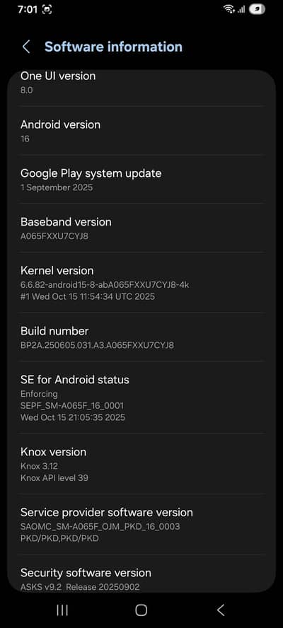 Samsung Mobile A06 look like full new warrenty abi janary ka pora mont