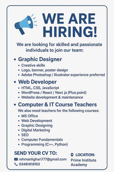 prime instute for graphic design web design more IT