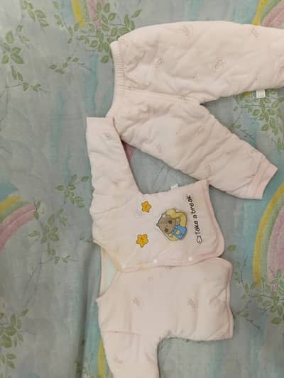 Newborn baby girl shirt pjama set