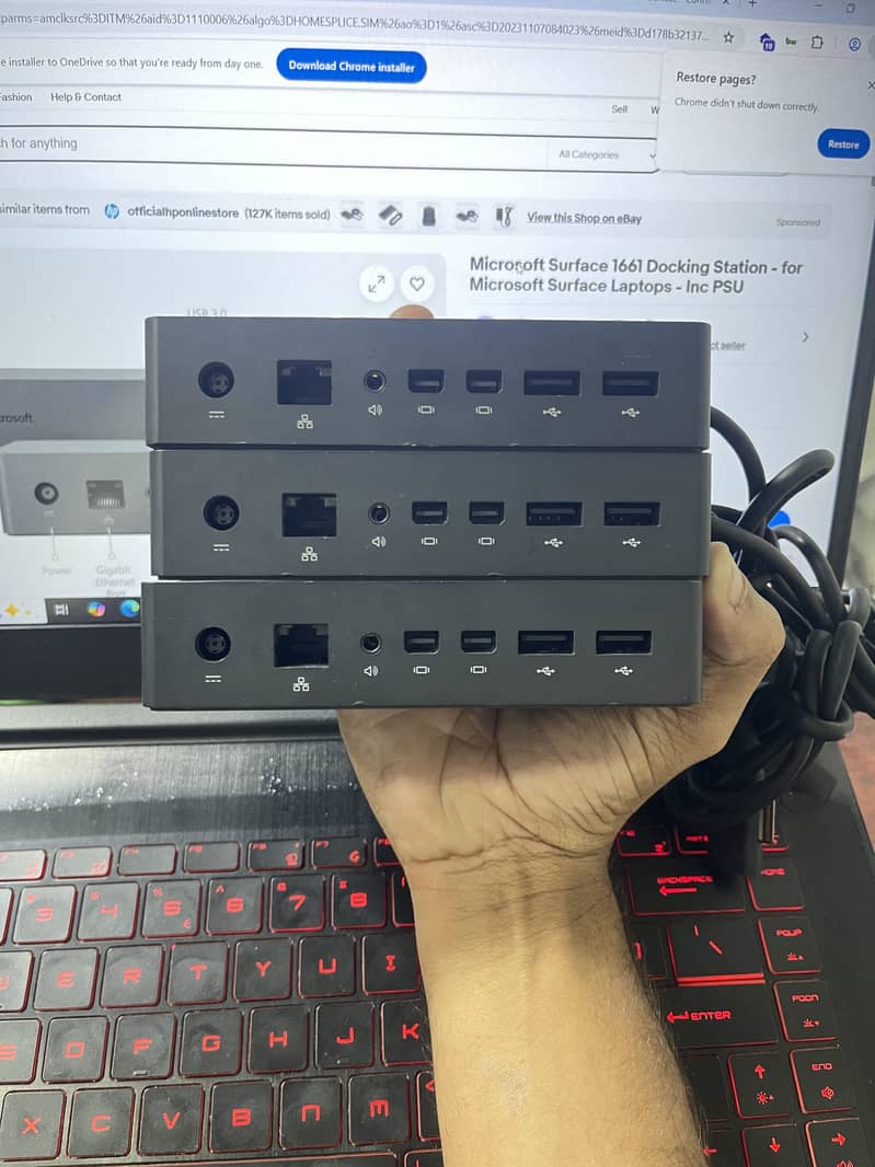 Microsoft Redmond WA 98052-6399, docking station with power supply ...