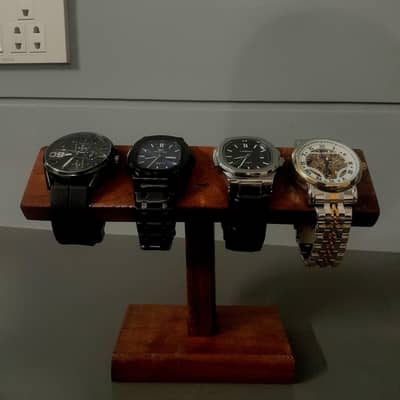 Stand for watches made by wood  .