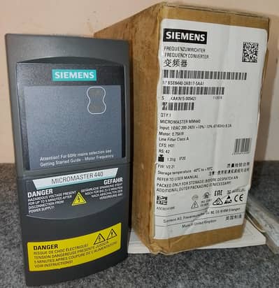SIEMENS MICROMASTER MM440 VFD INVERTER 3 PHASE MOTOR
