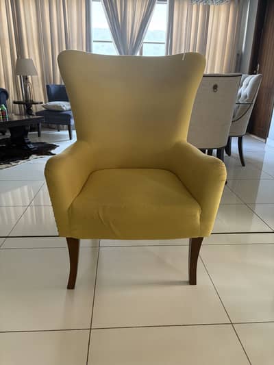 Wing chair tall back