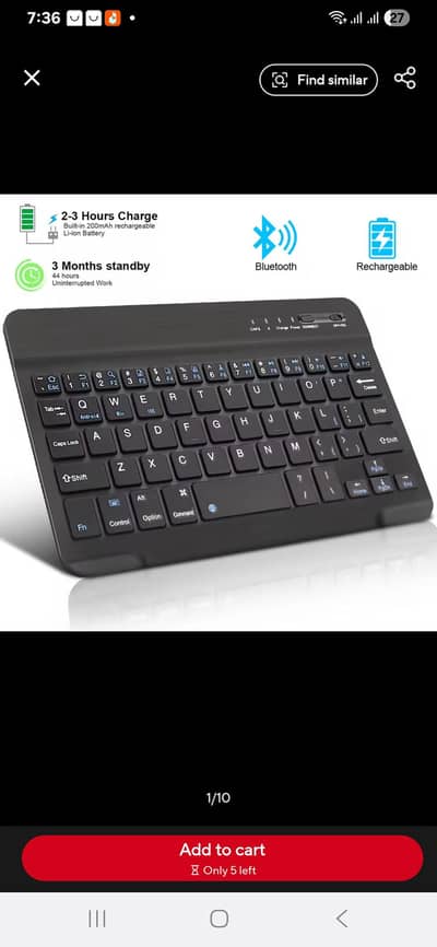 bluetooth wireless Keyboard