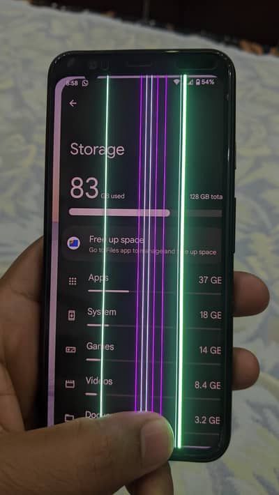 Google Pixel 4 | 128GB | Display Line Issue | New Battery